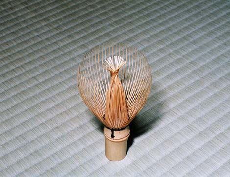 Bamboo tea whisk